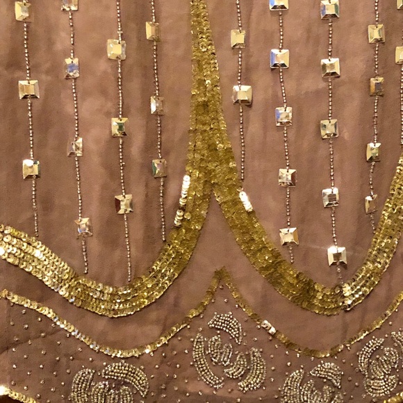 Silk beaded & sequined skirt - Picture 4 of 6